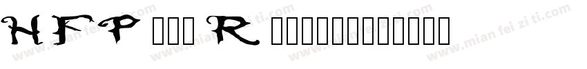 HFPoet Regular字体转换